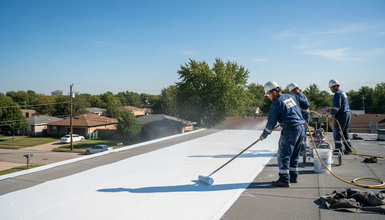 Commercial roof coating in Como, CO near me